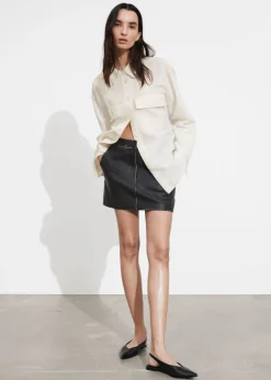 New & Other Stories Chemise Oversize Utilitaire Ivoire
