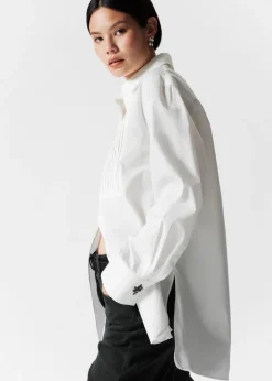 Store & Other Stories Chemise Plissée Blanc