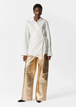 Online & Other Stories Chemise Portefeuille En Coton Blanc