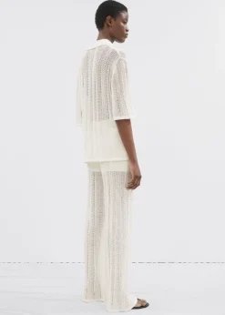 Shop & Other Stories Chemise Transparente à Manches Courtes Blanc
