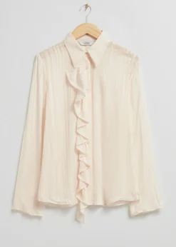 Fashion & Other Stories Chemise Transparente à Volants
