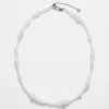 Cheap & Other Stories Collier à Pierres Semi-précieuses Blanc