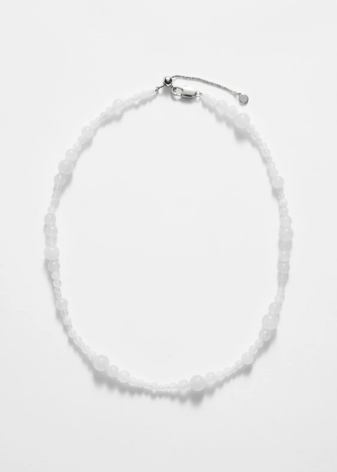 Cheap & Other Stories Collier à Pierres Semi-précieuses Blanc