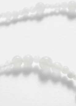 Cheap & Other Stories Collier à Pierres Semi-précieuses Blanc
