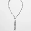 Cheap & Other Stories Collier Chaîne à Maillons Asymétriques Argenté
