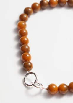Sale & Other Stories Collier Court En Perles De Pierre Ambre