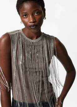 Hot & Other Stories Collier En Strass D’exception Argenté
