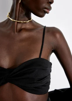 Outlet & Other Stories Collier Ras Du Cou Sculptural Doré