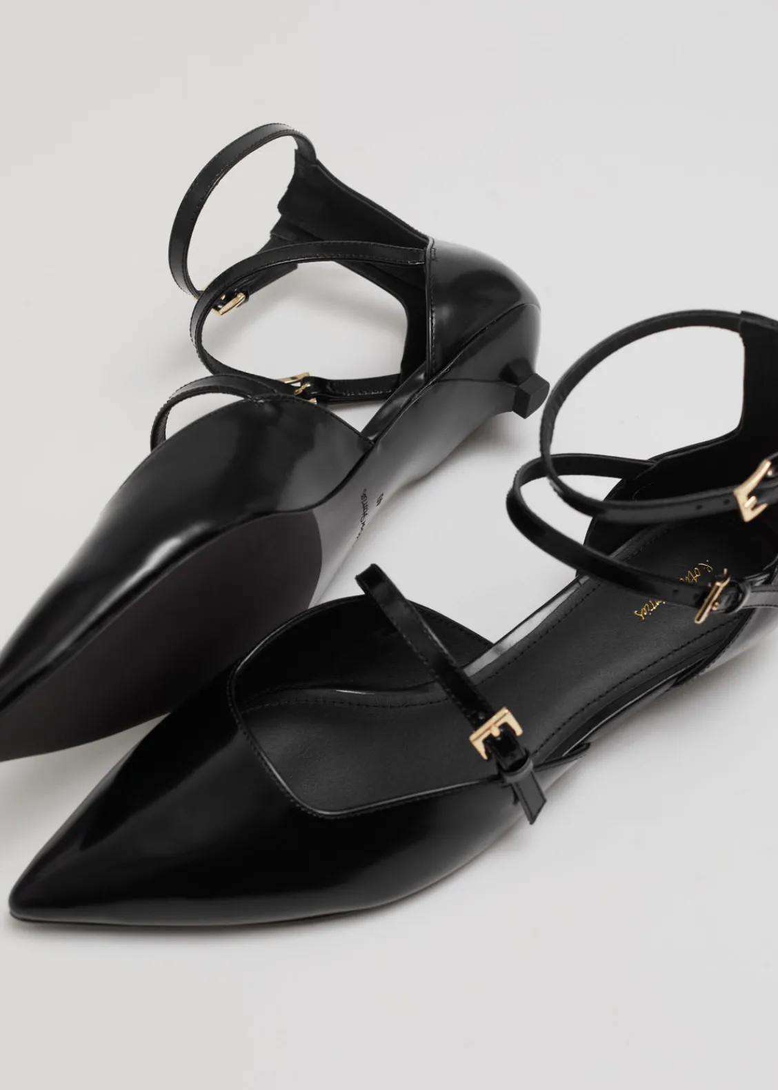 Sale & Other Stories Escarpins En Cuir à Bouts Pointus Noir