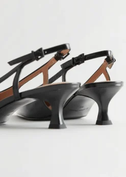 Flash Sale & Other Stories Escarpins En Cuir à Bride Arrière