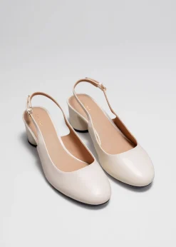 Store & Other Stories Escarpins En Cuir à Talons épais Et Brides Arrière
