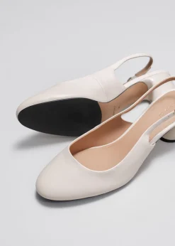 Store & Other Stories Escarpins En Cuir à Talons épais Et Brides Arrière