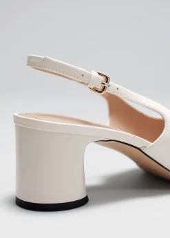 Store & Other Stories Escarpins En Cuir à Talons épais Et Brides Arrière