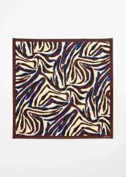 Clearance & Other Stories Foulard à Motif Zèbre Acajou