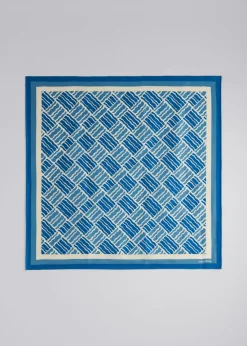New & Other Stories Foulard Carré Imprimé Bleu