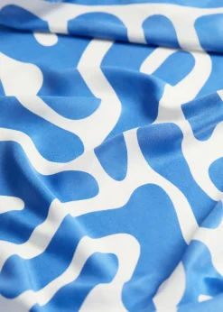 Fashion & Other Stories Foulard Carré Imprimé Bleu