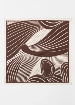 Store & Other Stories Foulard En Soie Mulberry Marron