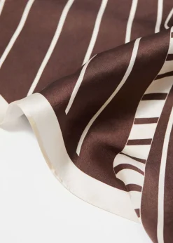 Store & Other Stories Foulard En Soie Mulberry Marron