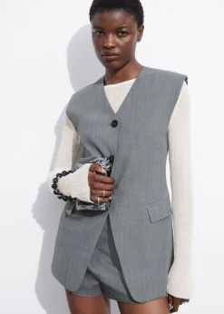 Best & Other Stories Gilet Habillé Gris
