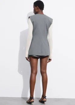 Best & Other Stories Gilet Habillé Gris