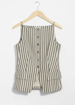 Discount & Other Stories Gilet Habillé à Bretelles