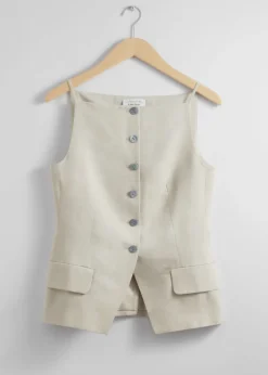 Discount & Other Stories Gilet Habillé à Bretelles