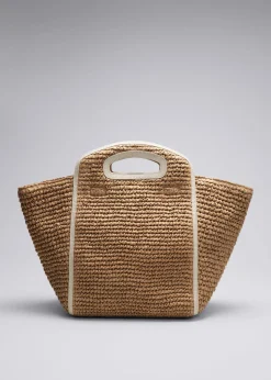 Outlet & Other Stories Grand Cabas En Paille Beige