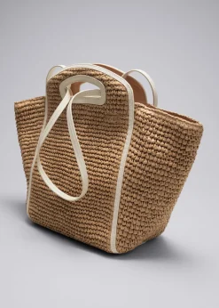 Outlet & Other Stories Grand Cabas En Paille Beige