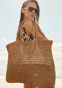 Fashion & Other Stories Grand Cabas En Crocheté Paille