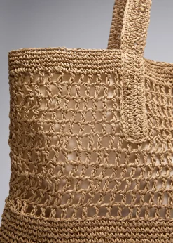 Fashion & Other Stories Grand Cabas En Crocheté Paille