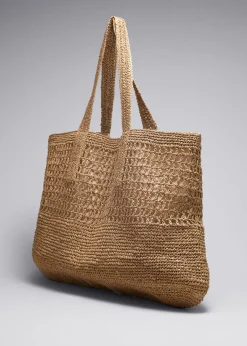 Fashion & Other Stories Grand Cabas En Crocheté Paille