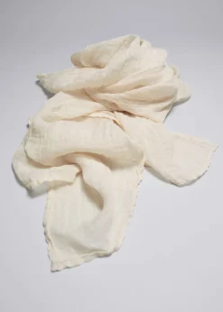 Flash Sale & Other Stories Grand Foulard En Lin Beige clair