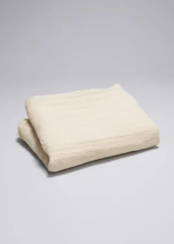Flash Sale & Other Stories Grand Foulard En Lin Beige clair