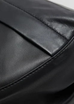 Online & Other Stories Grand Sac à Bandoulière En Cuir Noir