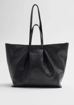 Hot & Other Stories Grand Tote Bag En Cuir Noir