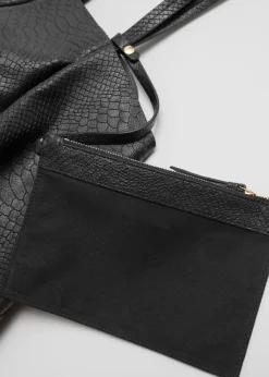 Hot & Other Stories Grand Tote Bag En Cuir Noir