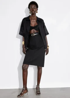 Cheap & Other Stories Haut Bralette à Détail Torsadé Noir