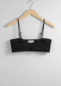Cheap & Other Stories Haut Bralette à Détail Torsadé Noir