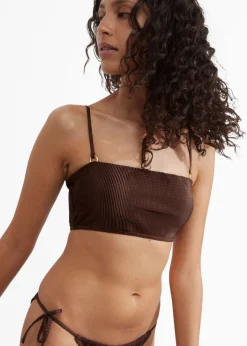 Cheap & Other Stories Haut De Bikini à Bretelles Motif écaille De Tortue Marron