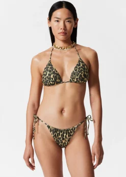 Cheap & Other Stories Haut De Bikini Triangle à Dos Nu Imprimé léopard