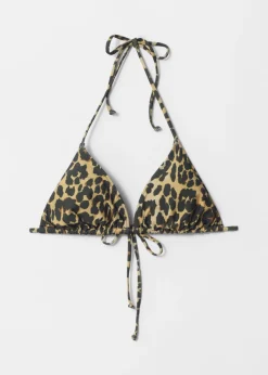 Cheap & Other Stories Haut De Bikini Triangle à Dos Nu Imprimé léopard