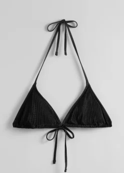 Fashion & Other Stories Haut De Bikini Triangle Plissé