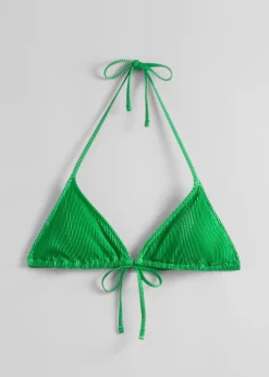 Fashion & Other Stories Haut De Bikini Triangle Plissé