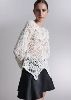 Outlet & Other Stories Haut En Dentelle Crochetée à Basque