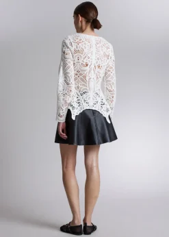 Outlet & Other Stories Haut En Dentelle Crochetée à Basque