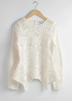 Outlet & Other Stories Haut En Dentelle Crochetée à Basque