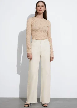 New & Other Stories Haut En Mesh Beige