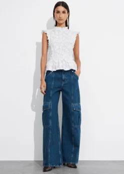 Clearance & Other Stories Haut Péplum Smocké