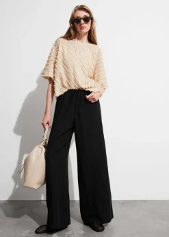Discount & Other Stories Haut Texturé à Manches Courtes
