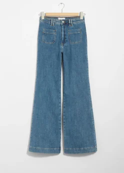 Outlet & Other Stories Jeans Bootcut à Poches Plaquées